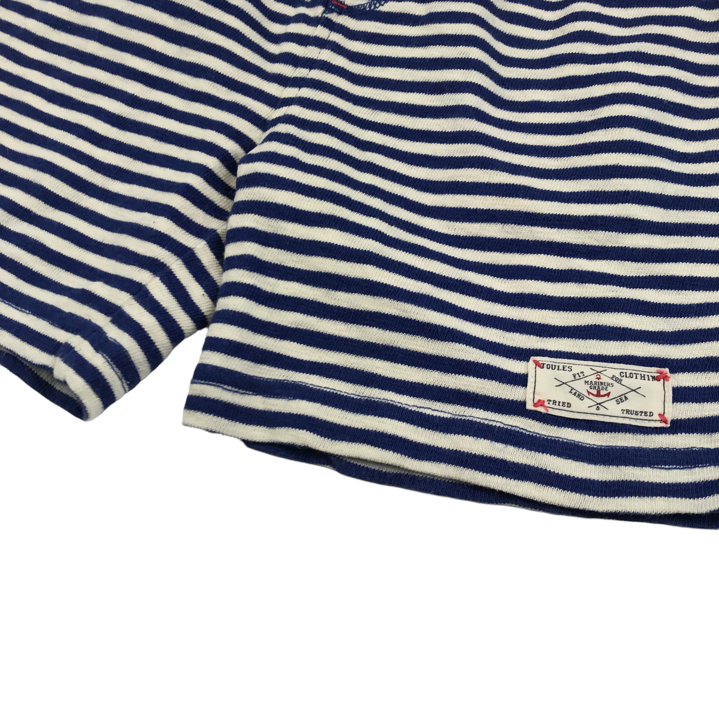 Joules Blue and White Stripy Jersey Shorts Age 8