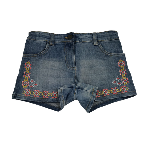 Nutmeg Embroidery Denim Shorts Age 10