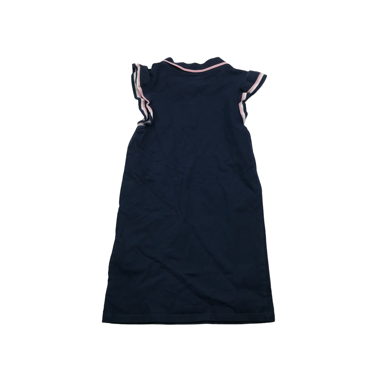 Next Navy Blue Polo Shirt Dress Age 8