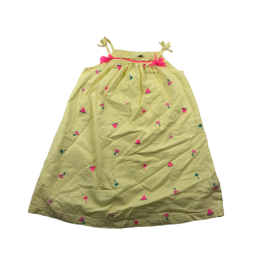 Matalan Yellow Watermelon Summer Dress Age 8