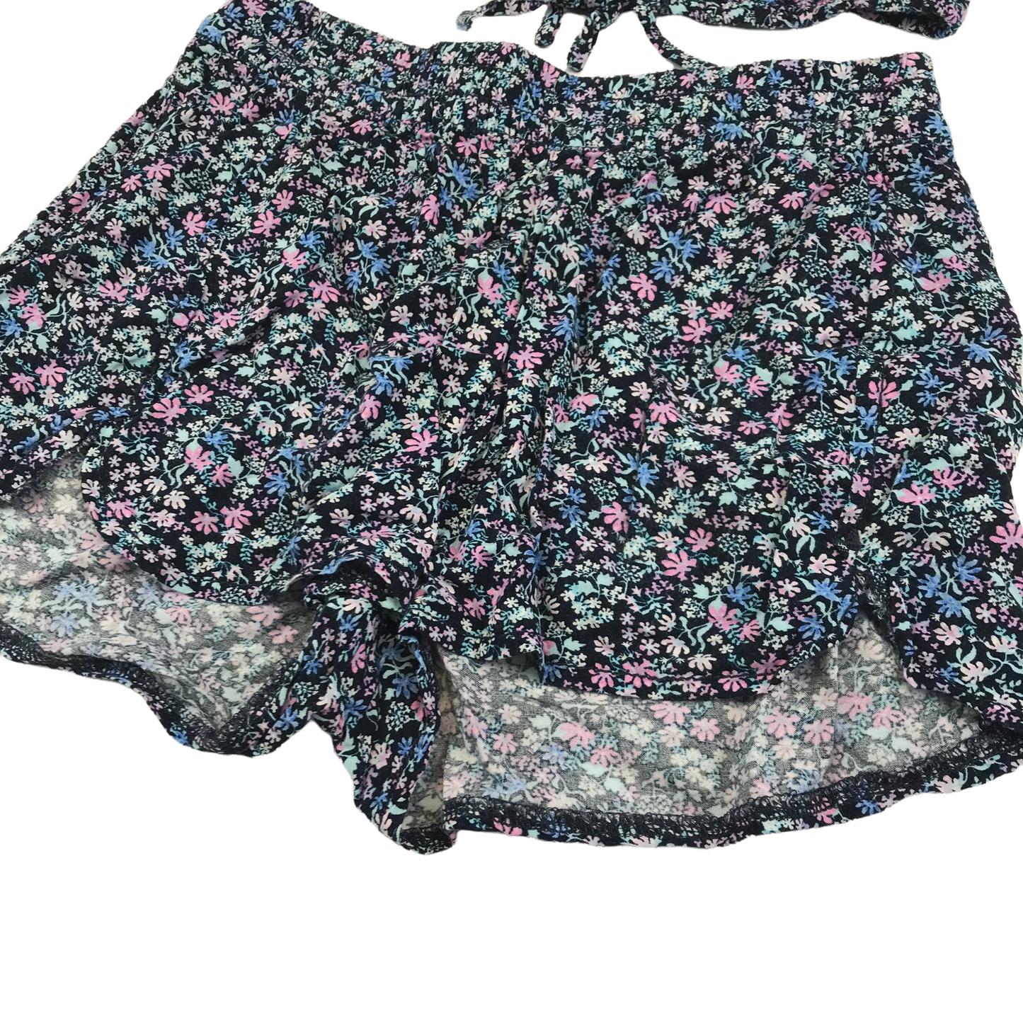H&M Blue Floral Shorts and Top Age 8
