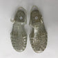 Glittery Silver Jelly Sandals Shoe size 13 (jr)