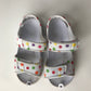Sandals - Colourful Polka Dot - Shoe Size 10 (jr)