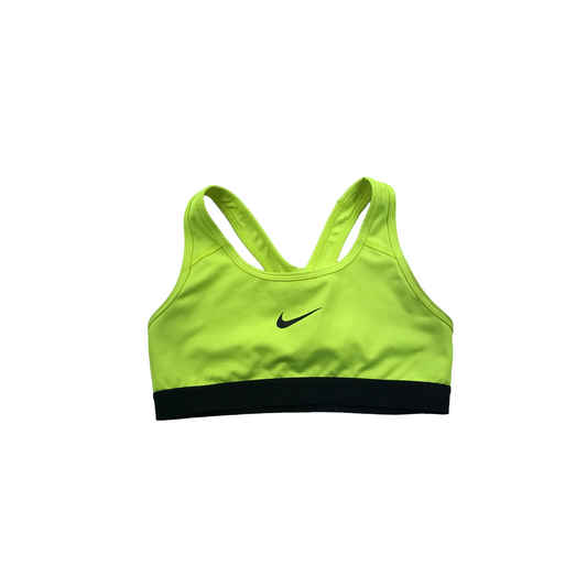 Nike Neon Yellow Sports Crop Top Women's Size S