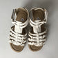 Sandals - White Butterfly Gladiators - Shoe Size 13 (jr)