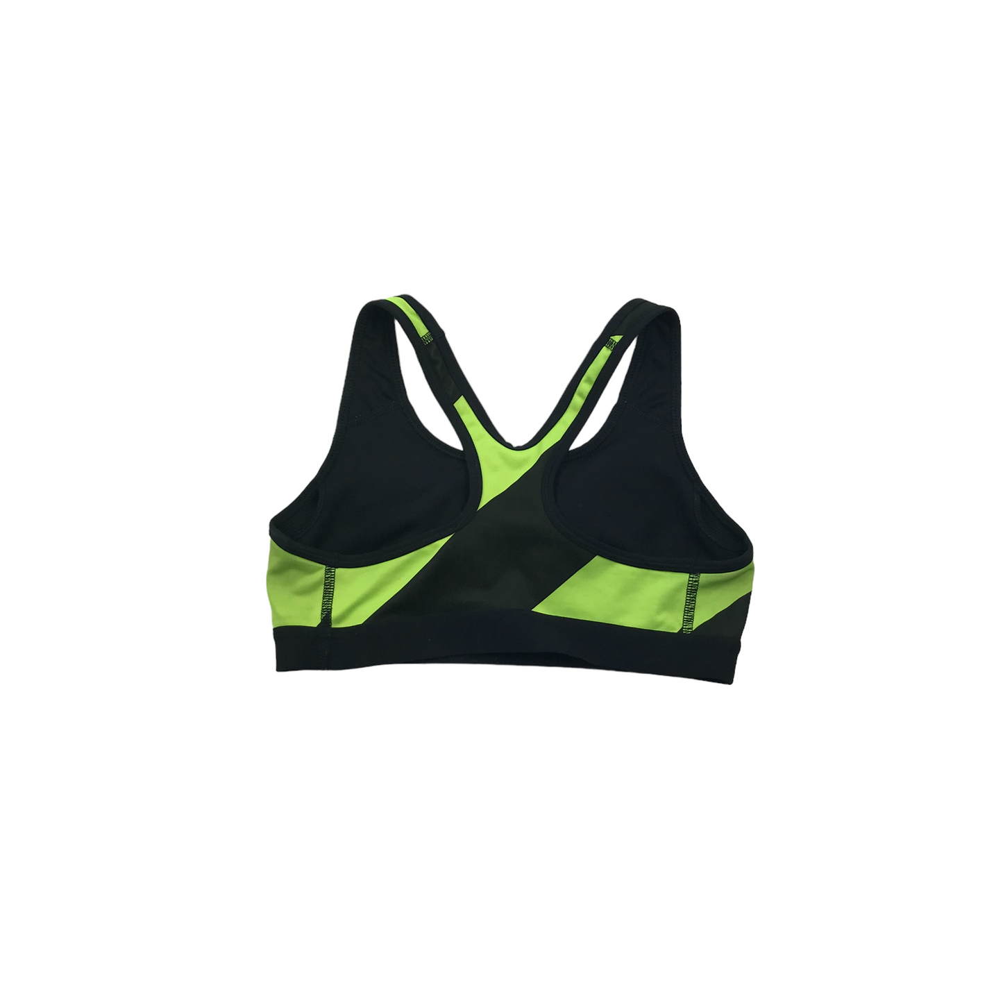 Nike Pro Black and Neon Padded Sports Crop Top Women's Size S