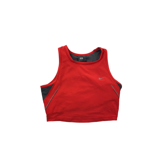 Nike Red Sports Crop Top Women's Size S