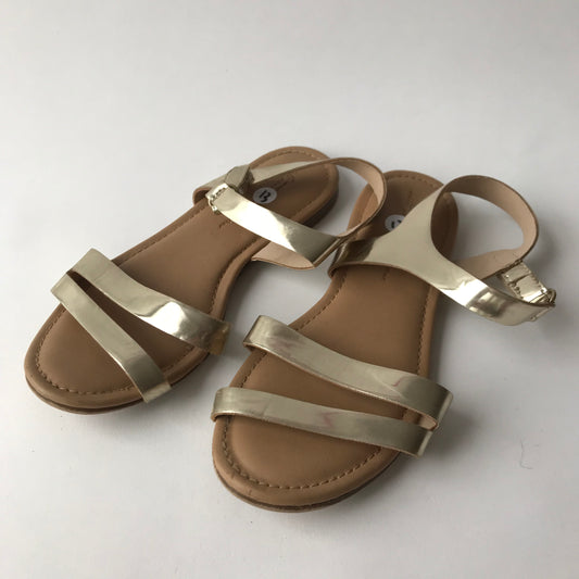 Sandals - Golden - Shoe Size 13 (jr)