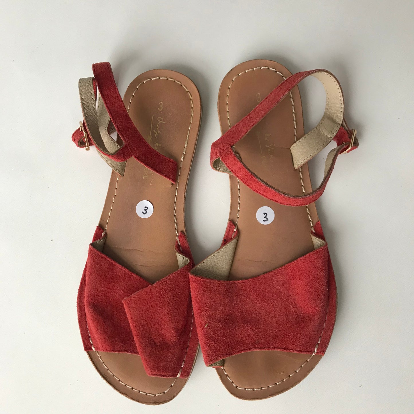 Sandals - Red Clay - Shoe Size 3