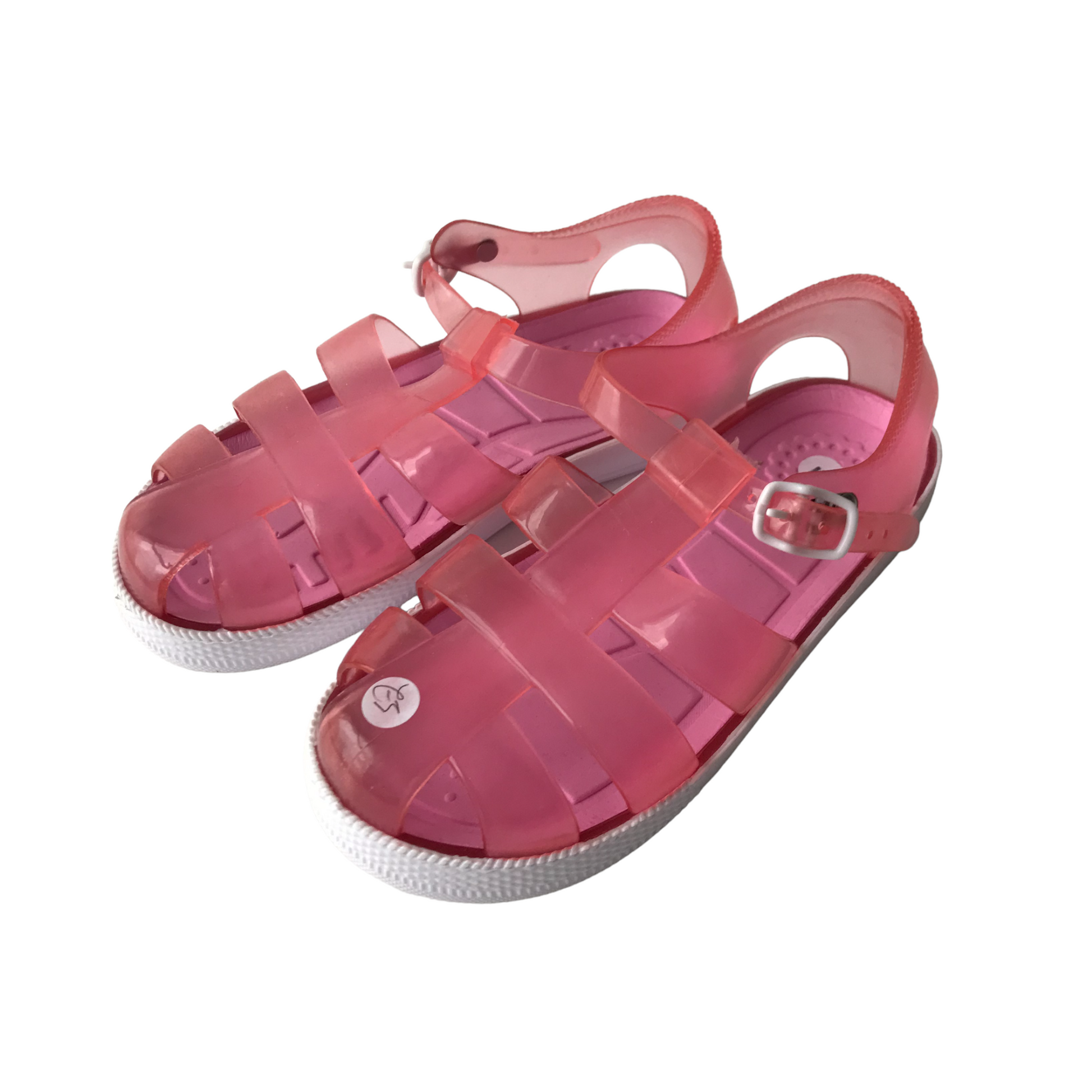 Pink jelly sandals sales