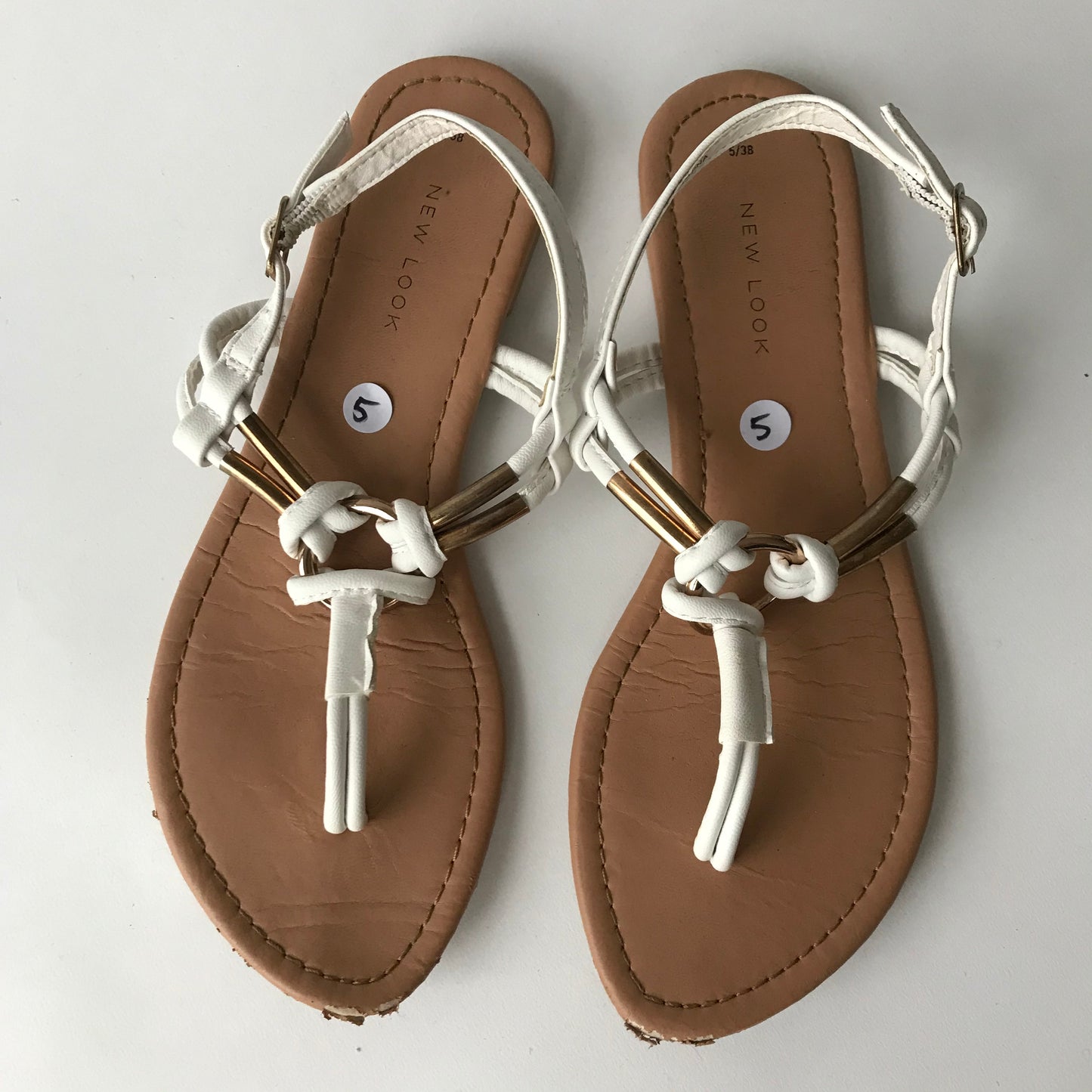 Sandals - White New Look - Shoe Size 5