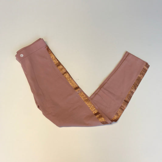 Pink Gold Stripe Leggings Age 10