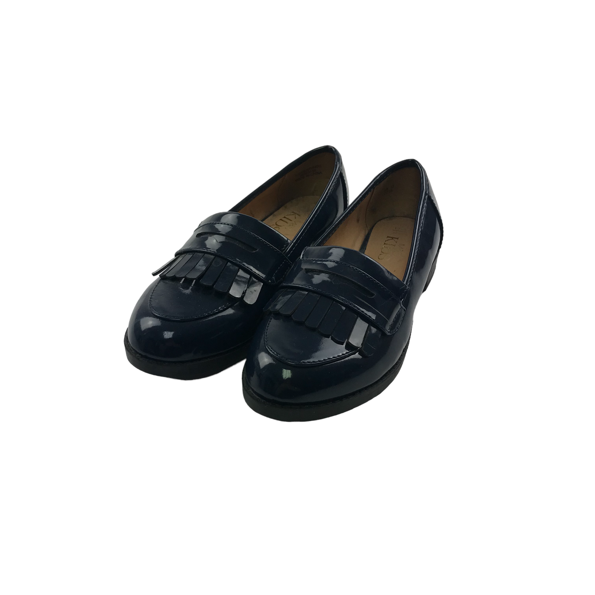 Ladies navy 2025 loafers size 4
