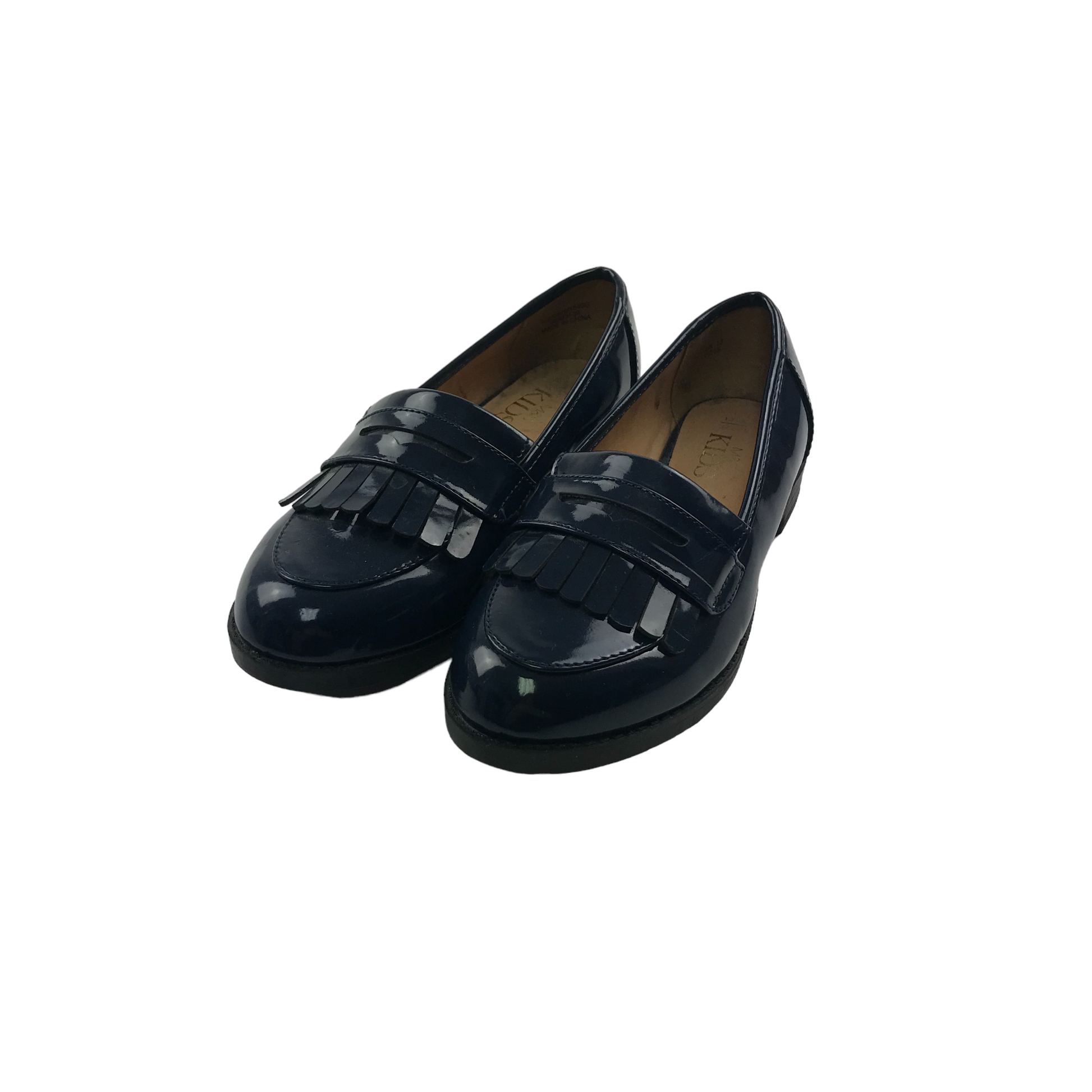 Ladies navy loafers hot sale size 4