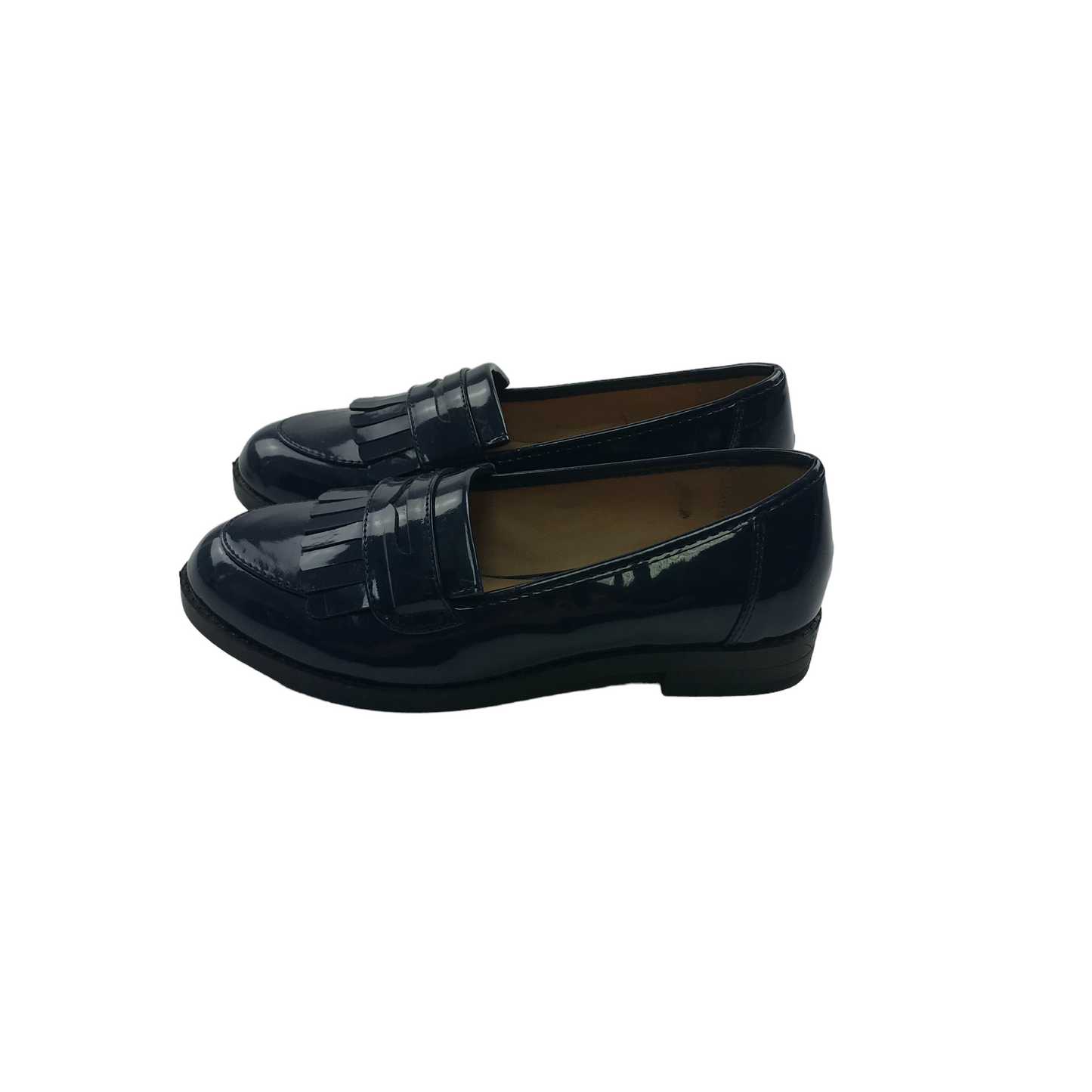 M&S Navy Blue Tassel Loafers Shoe Size 13 junior