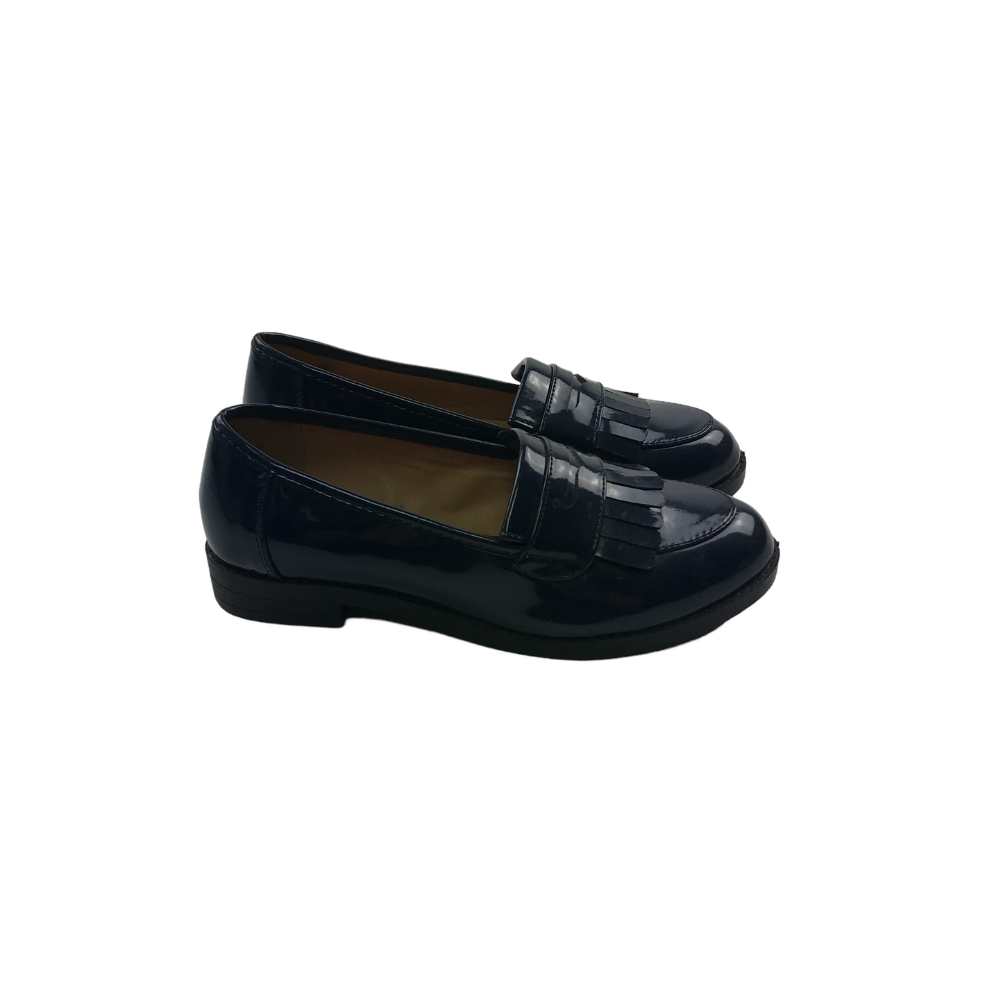 M&S Navy Blue Tassel Loafers Shoe Size 13 junior