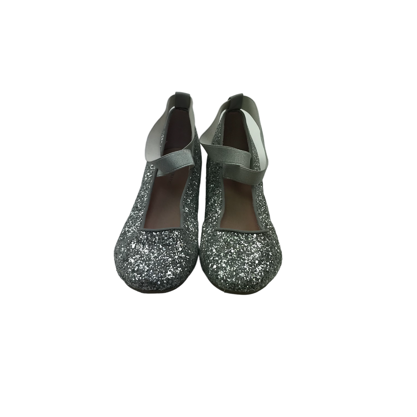 Primark Silver Sparkly Espadrille Heels Shoe Size 3