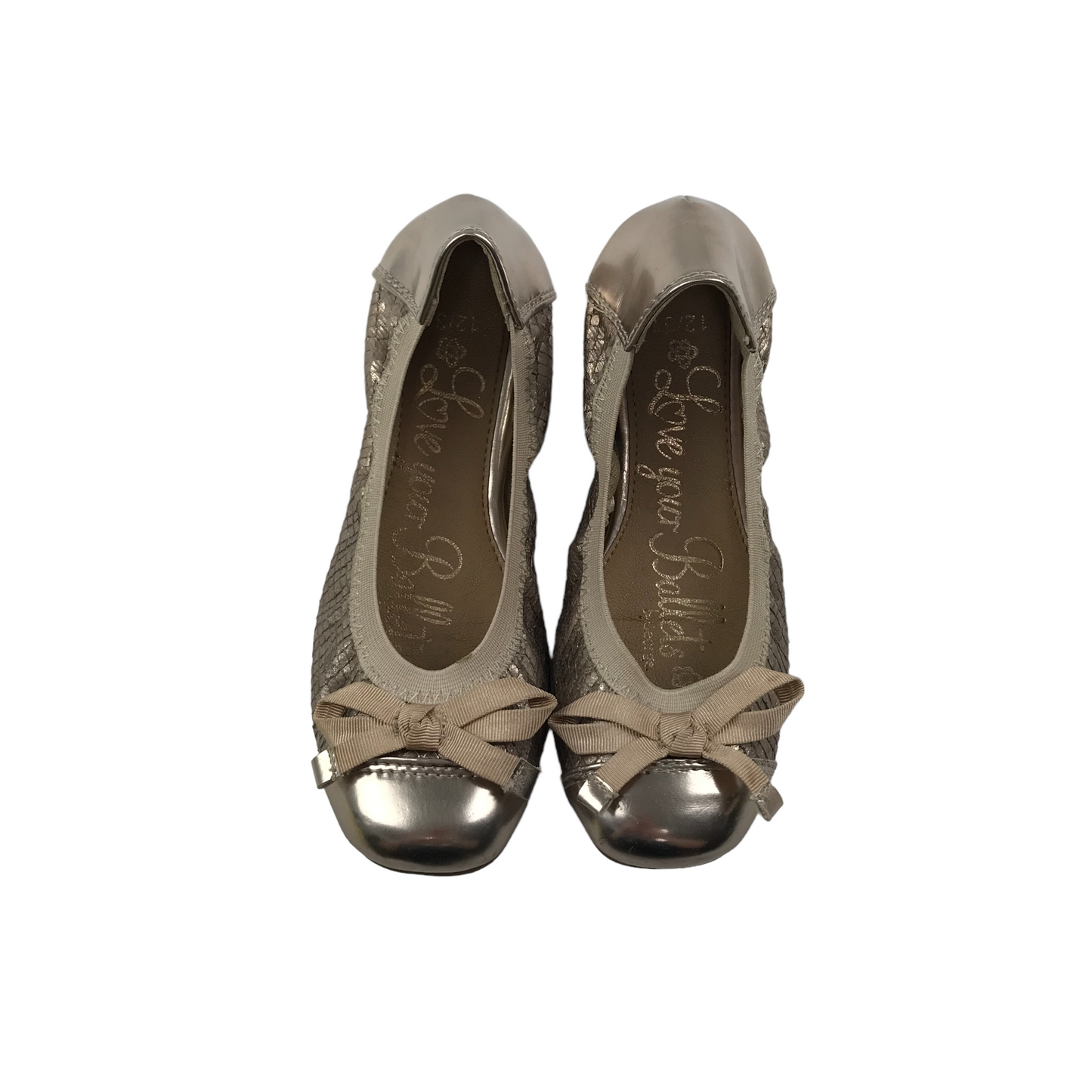 Next Golden Ballet Pumps Shoe Size 12