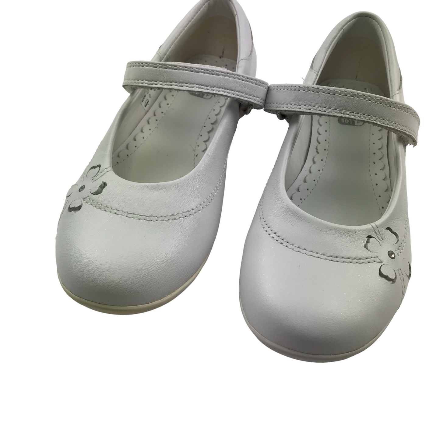 Clarks White Leather Pumps Shoe Size 10.5F junior
