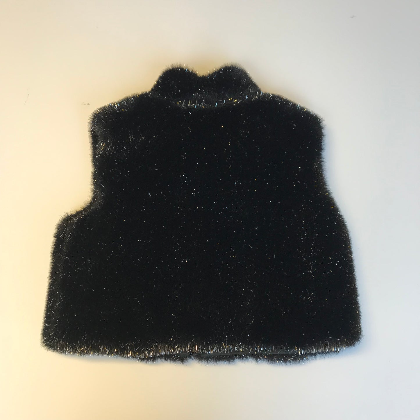 Black Faux Fur Gilet Age 8