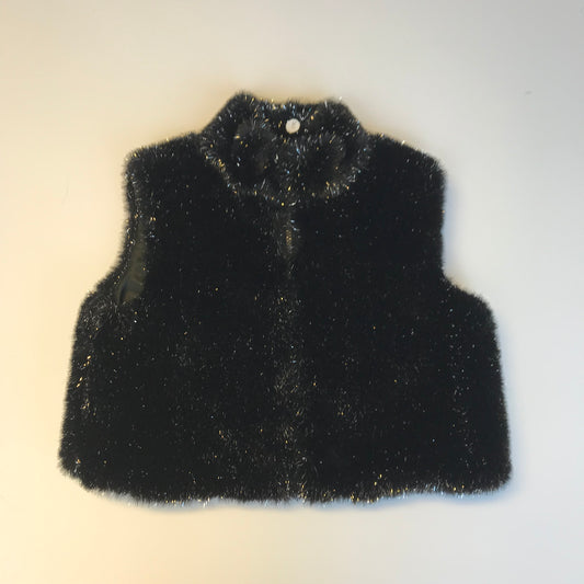 Black Faux Fur Gilet Age 8