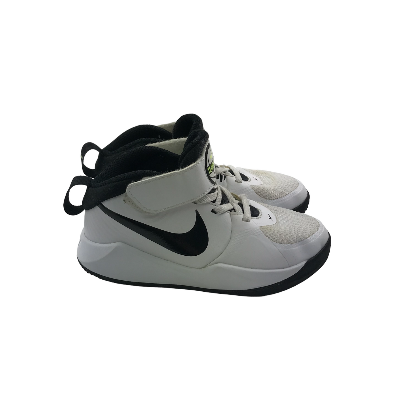 Nike Team Hustle D 9 White High Tops Trainers Shoe Size 12 junior