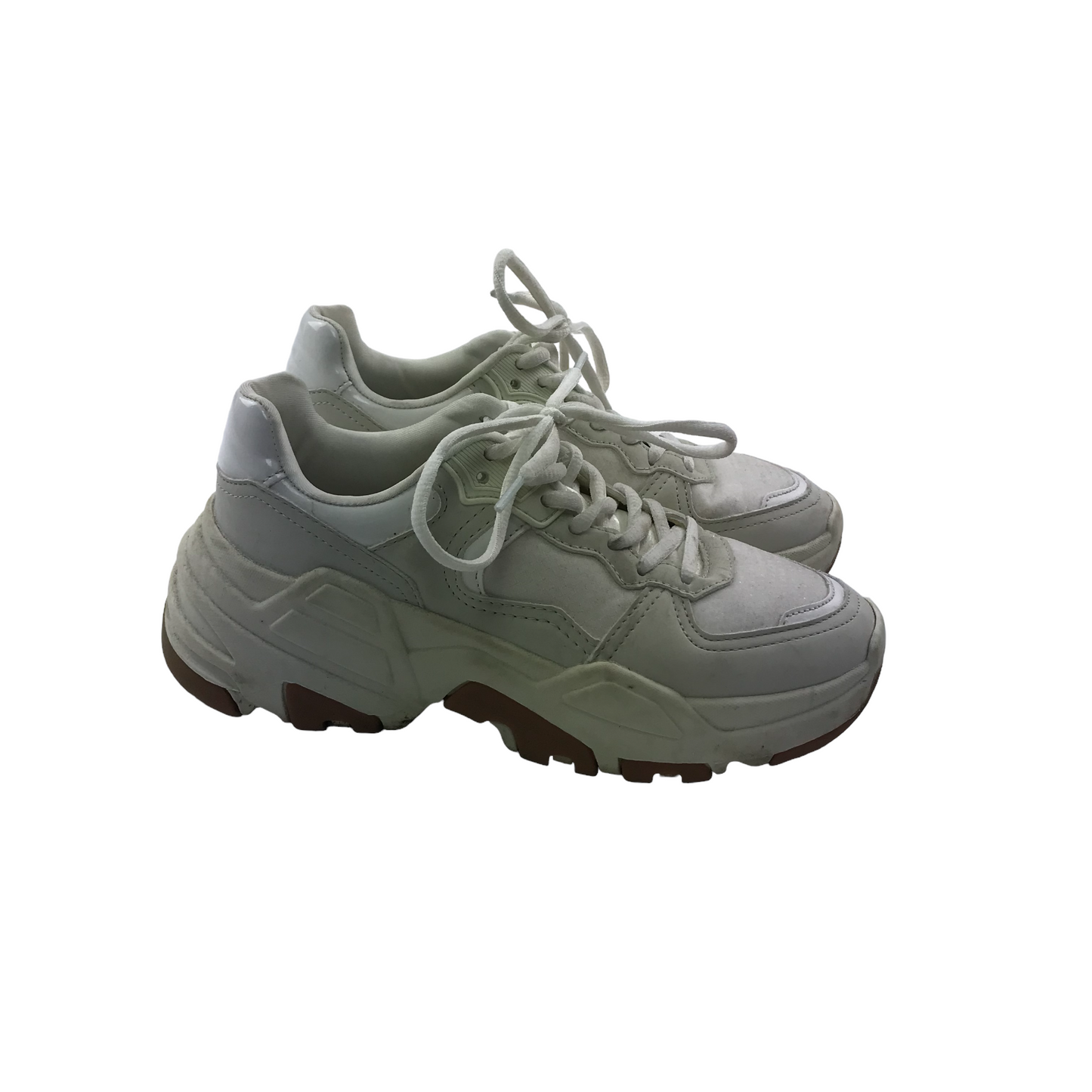 Bershka White Trainers Shoe Size UK 5 EUR 38