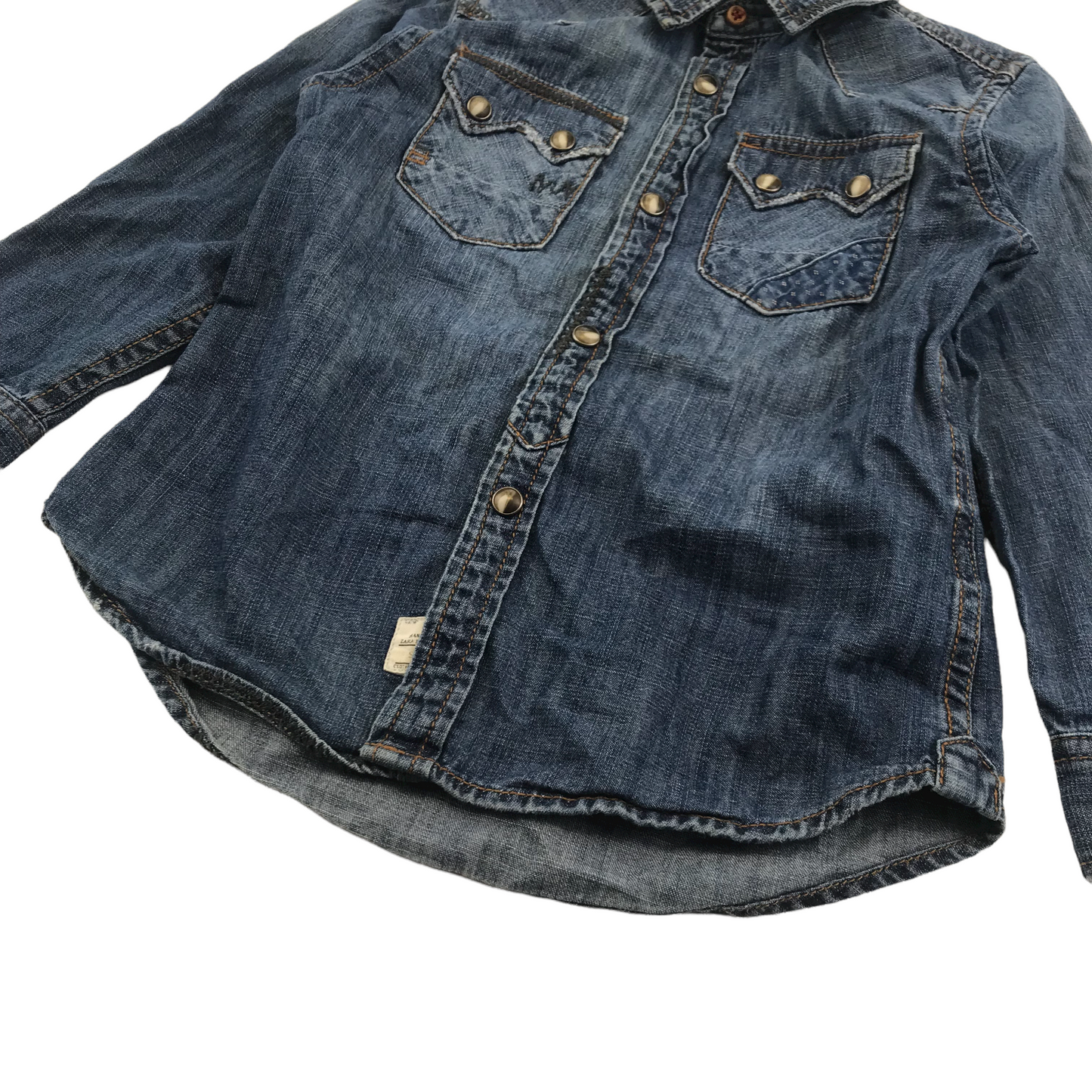 Zara Blue Denim Shirt Age 6