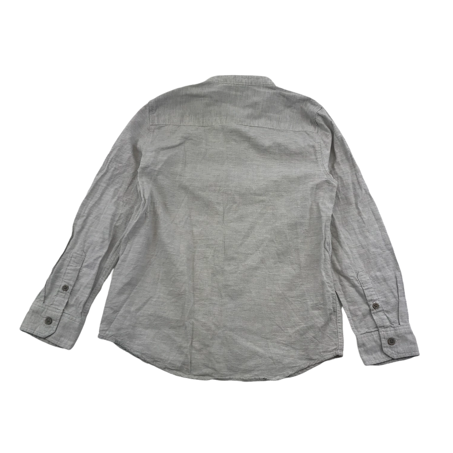 Zara Grey Collarless Polo Shirt Age 8