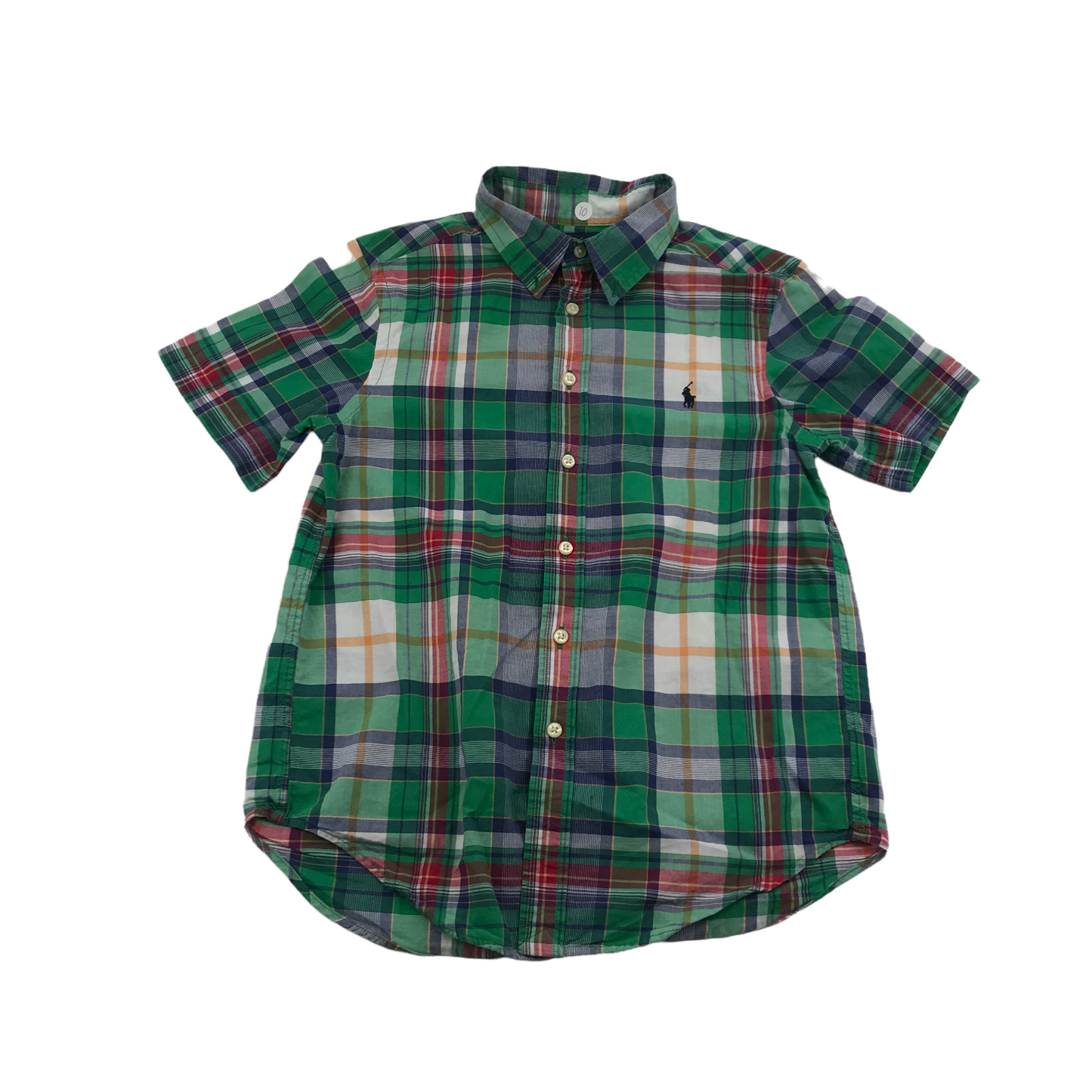 Ralph Lauren Green Checked Shirt Age 10