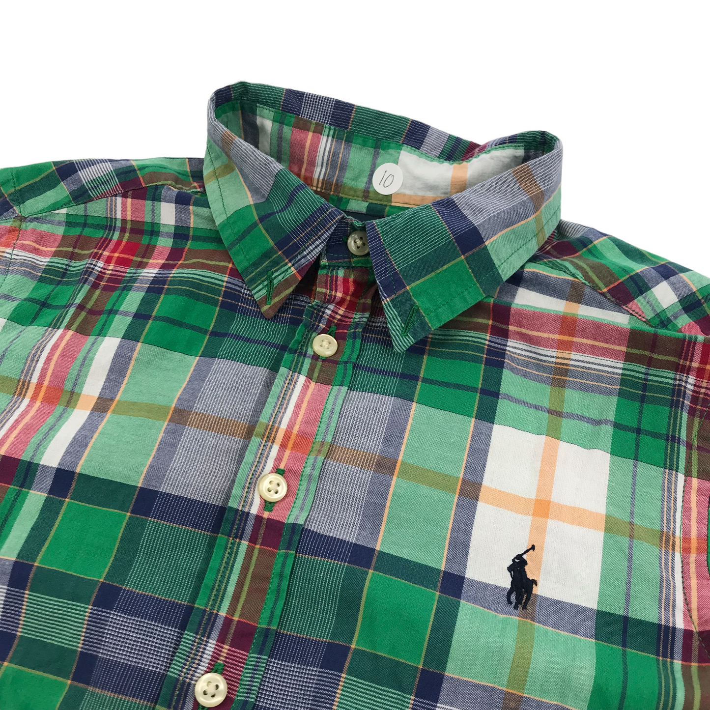 Ralph Lauren Green Checked Shirt Age 10