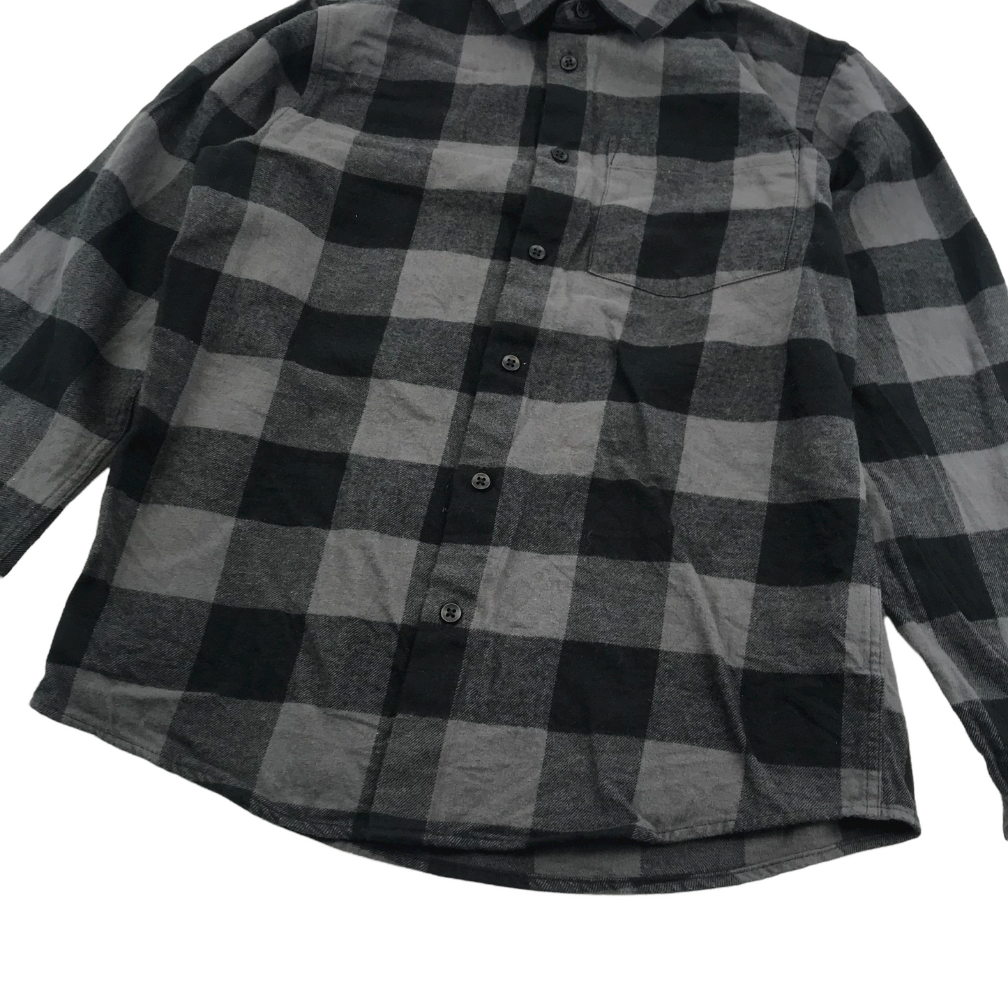 Primark Black Checked Shirt Age 11