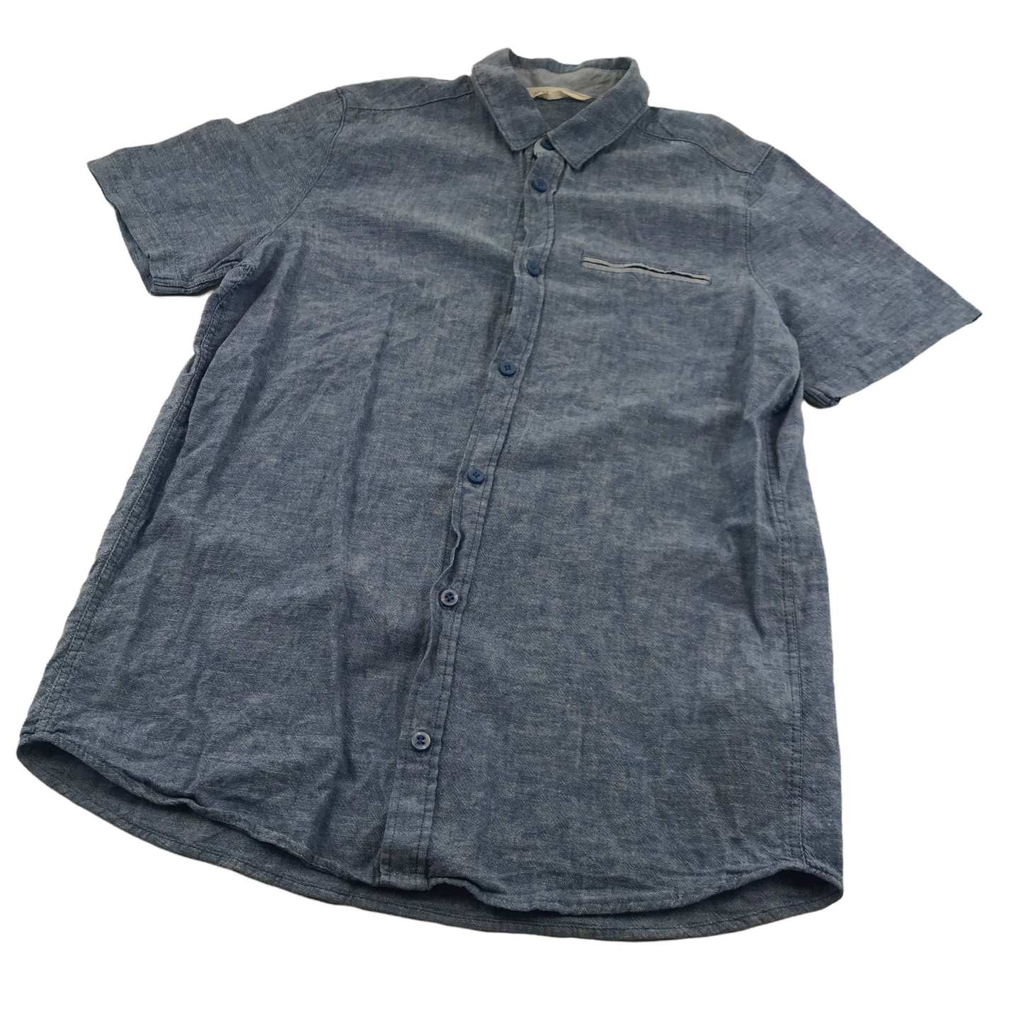H&M Blue Short Sleeve Shirt Age 14