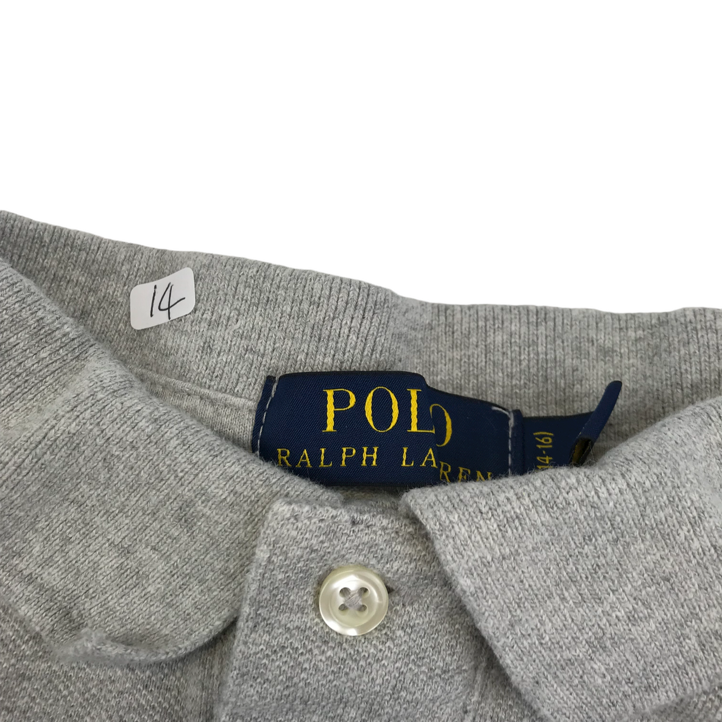 Ralph Lauren Grey Polo Shirt Age 14