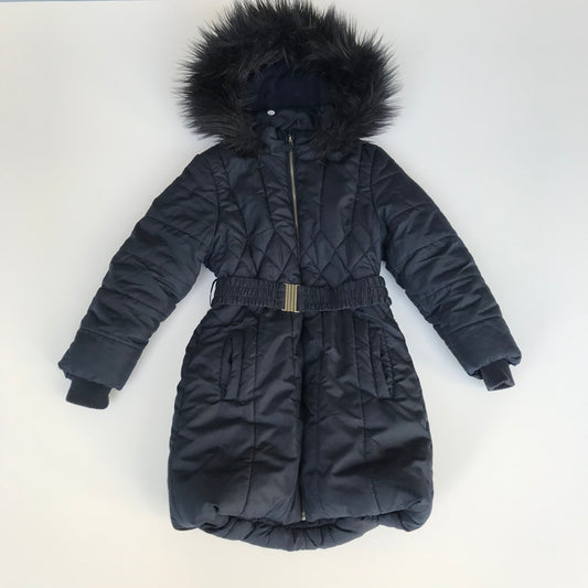 Bluezoo Navy Blue Parka Jacket Age 6