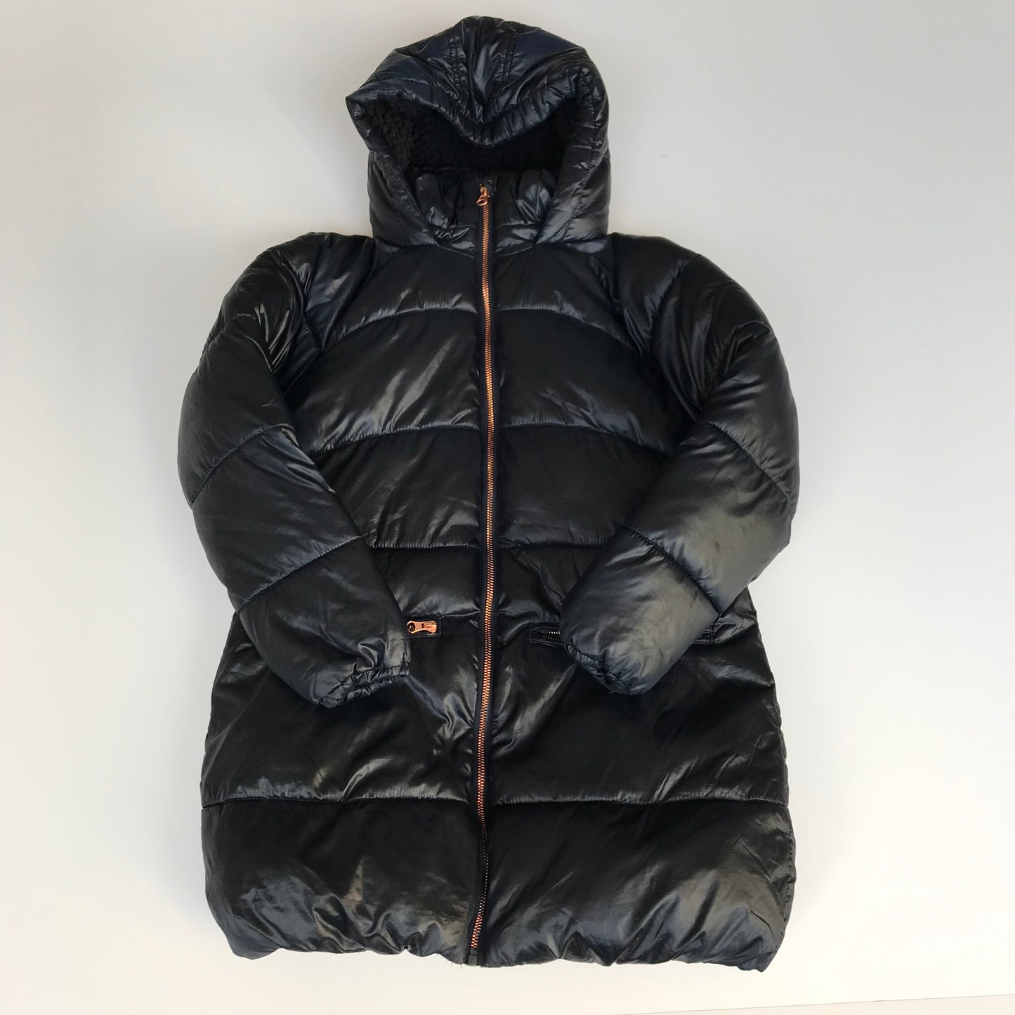 Next Dark Navy Puffer Jacket Age 10