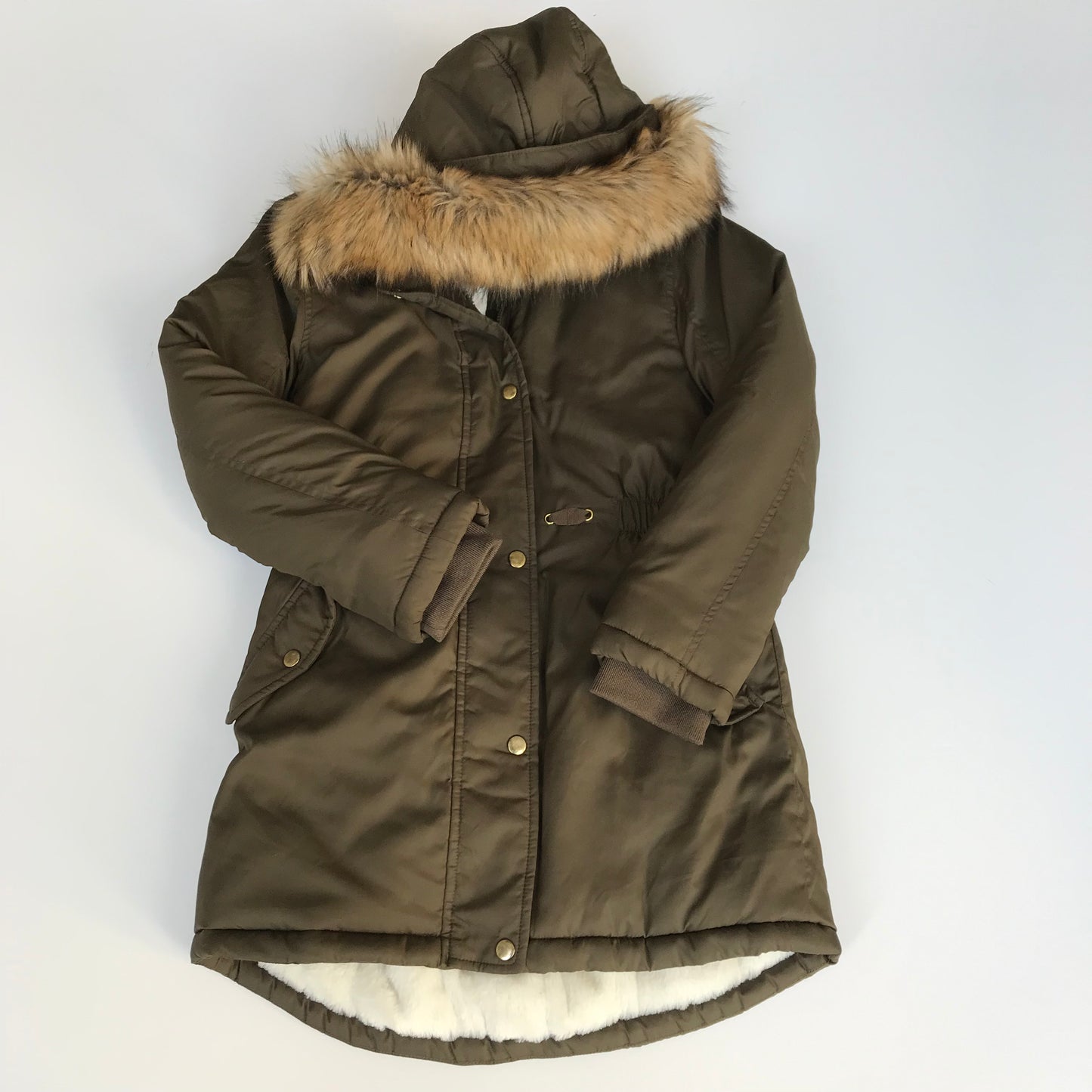 George Khaki Green Parka Jacket Age 8