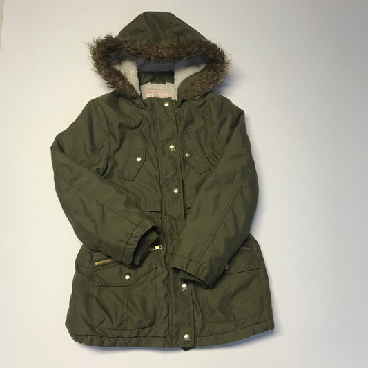 George Khaki Green Parka Jacket Age 8