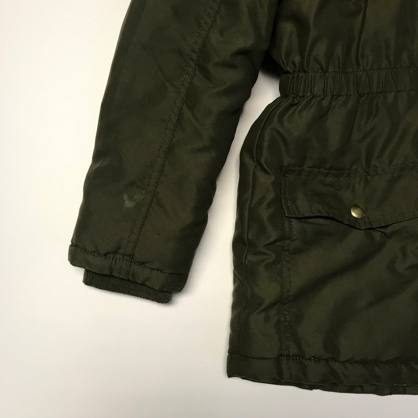 Mantaray Khaki Green Parka Jacket Age 5