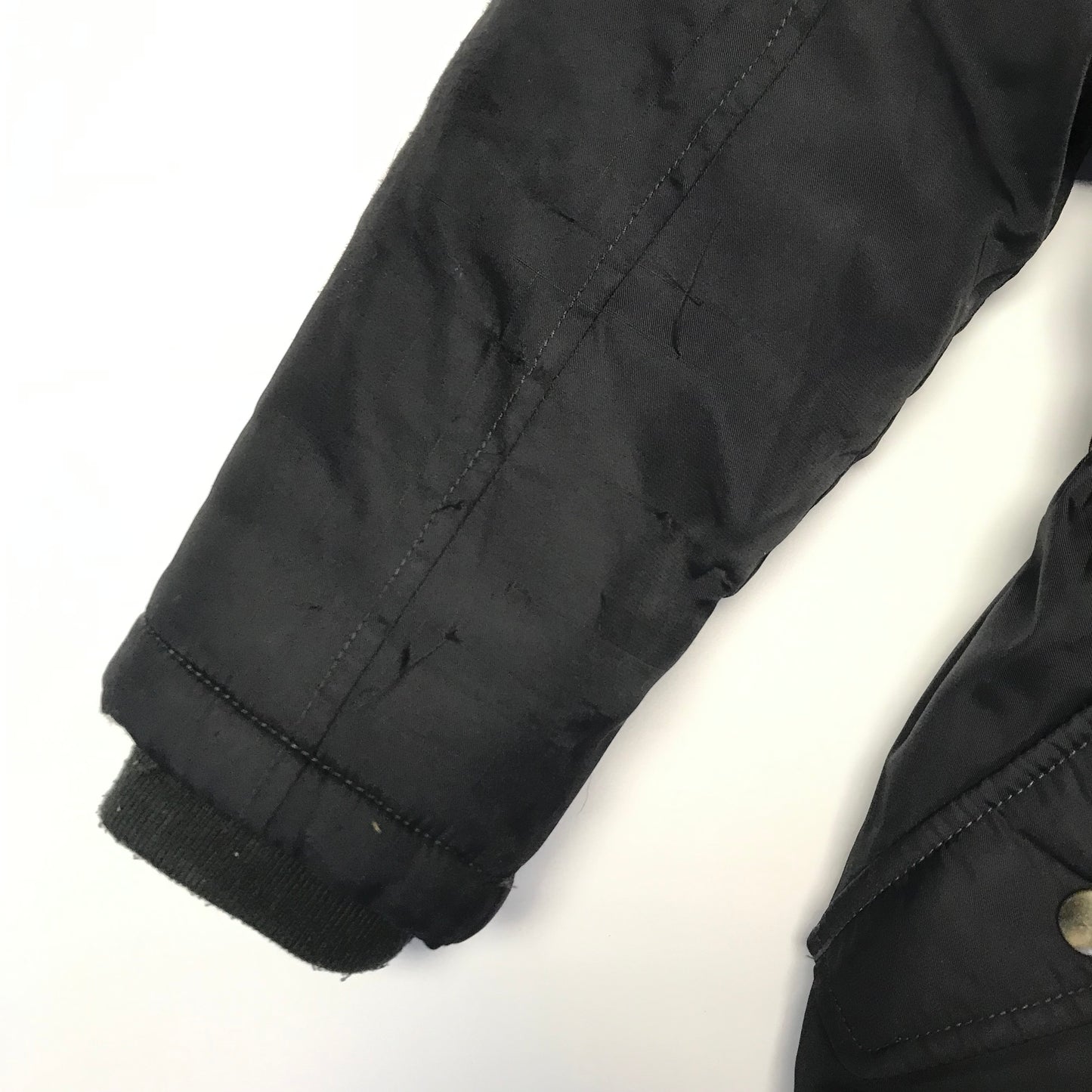 Bluezoo Black Parka Jacket Age 7