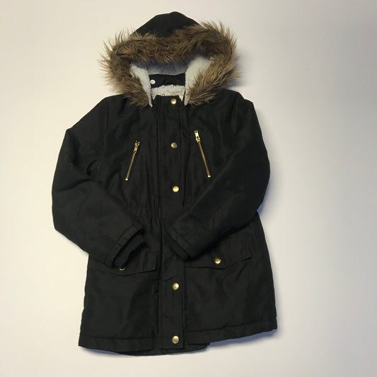 George Black Parka Jacket Age 8