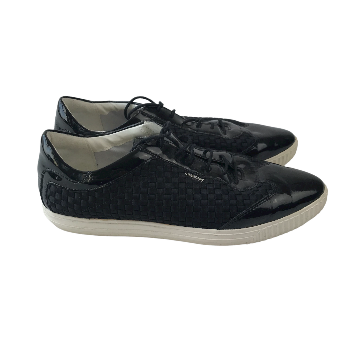 Geox Black Pointy Trainers Shoe Size 5