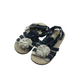 George Navy Blue Floral Polka Dot Sandals Shoe Size 12 junior