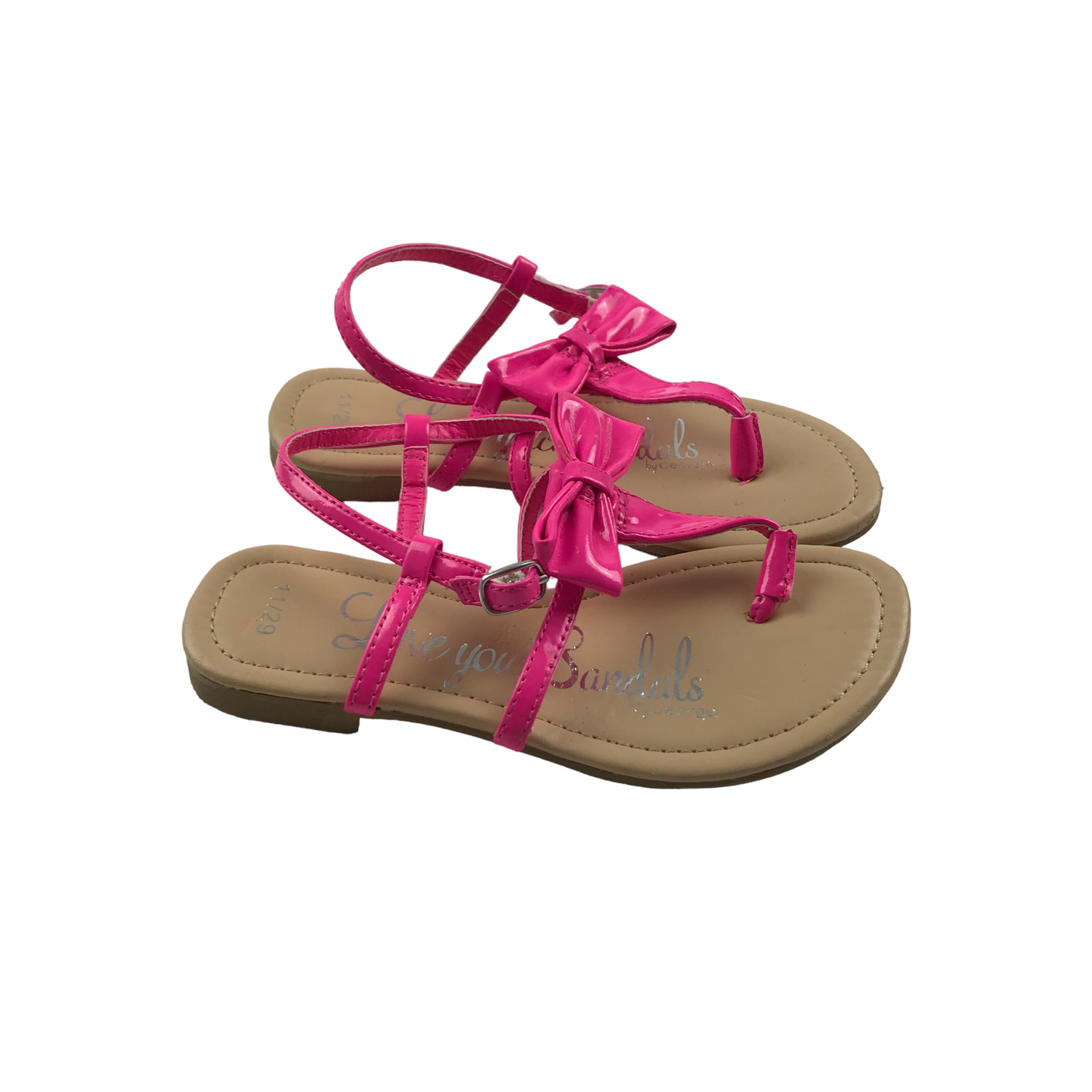 George Bright Pink Sandals Shoe Size 11 junior