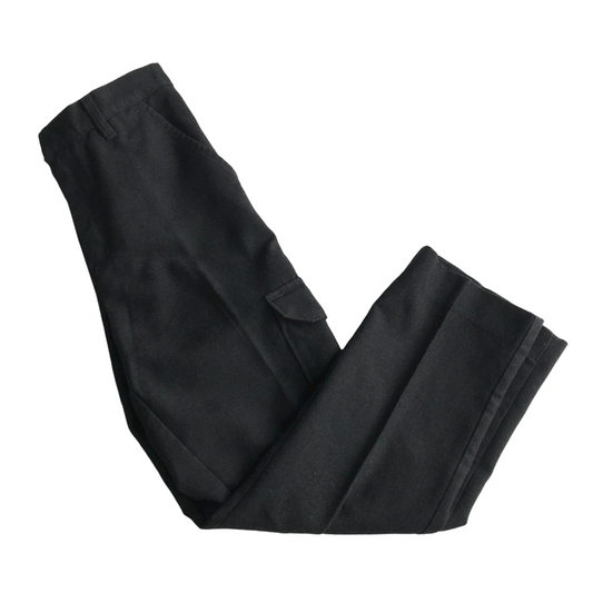Charcoal Grey Cargo Style School Trousers