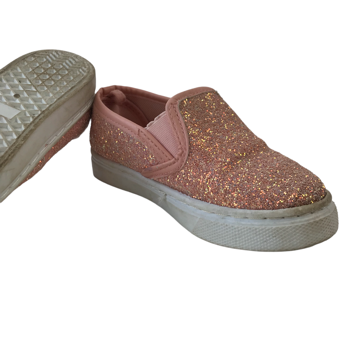 Pink Sparkly Plimsolls Shoe Size 9 (jr)