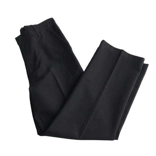 Black School Trousers with Adjustable Waist