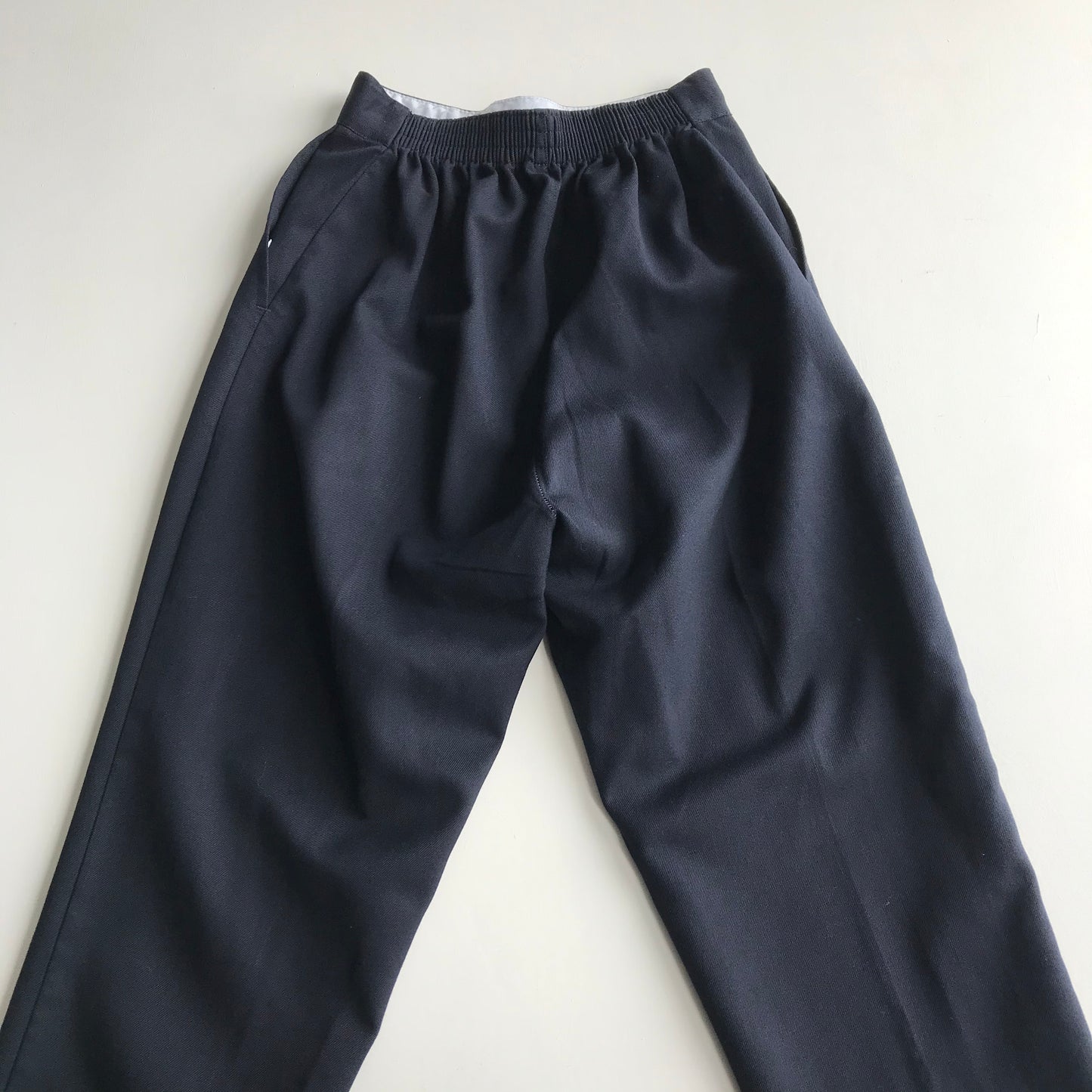 Navy Blue School Trousers with Elasticated Waist