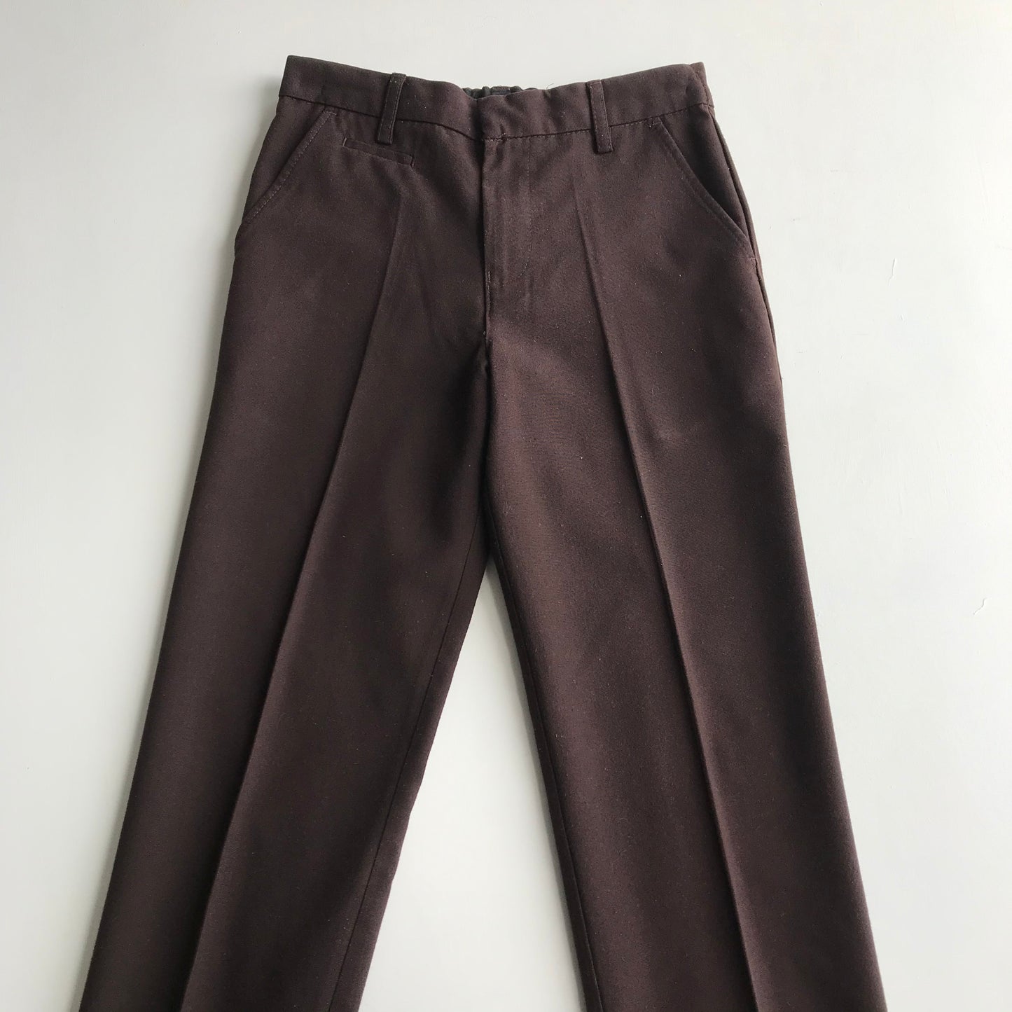 Brown School Trousers with Adjustable Waist