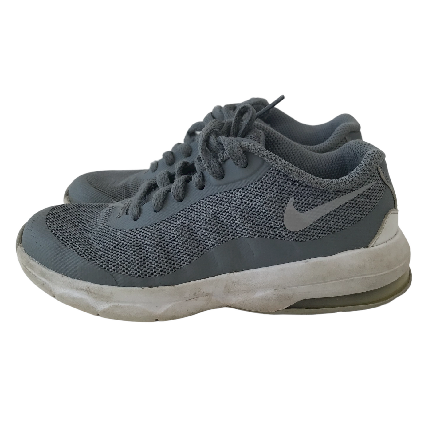 Nike Air Grey Trainers Shoe Size 12 (jr)